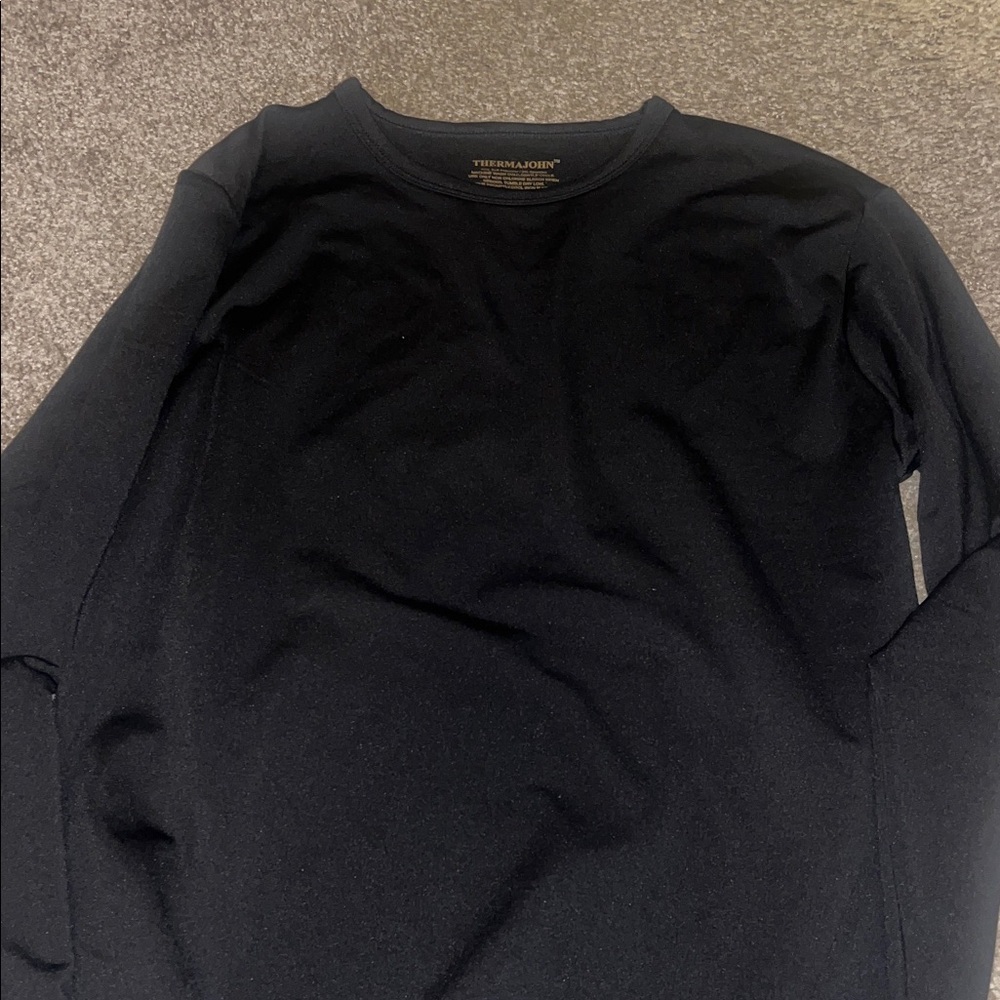 Thermajohn Black Womens Thermal Like New - Picture 3 of 4